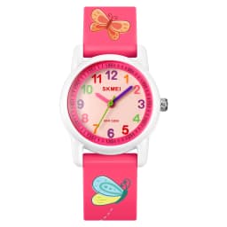 SKMEI 50M Waterproof Children's Quartz Watch Cartoon Watches Small Dial Muticolour Strap Sports Children's Kids Watches Gift