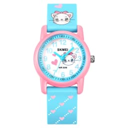 SKMEI 50M Waterproof Children's Quartz Watch Cartoon Watches Small Dial Muticolour Strap Sports Children's Kids Watches Gift