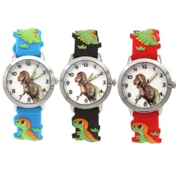 Fashion Casual Summer Boys Girs Dinosaur Silicone Strap Quartz Watches Children Gift Kids Students Digital Watch