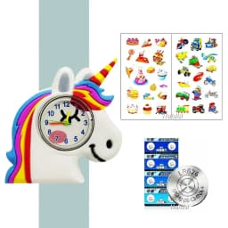 Boys Girls Watches Baby Kindergarten Party Gift Children Study Time Toy Wristwatches Slap Bracelet Clock Cartoon Kids Watches 22