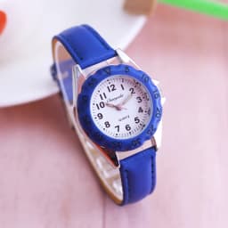 Chaoyada Children Boys Girls Colorful Leather Electronic Wristwatches Little Kids Waterproof Quartz Learn Time Watches Clock