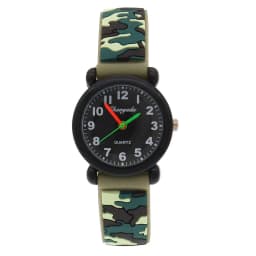 High Quality Fashion Camouflage Silicone Strap Quartz Watches for Boys Girls Kids Students - Digital Clocks
