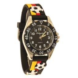 Chaoyada Fashion Children Boys Girls Football Soccer Watches Kids Students Soft Silicone Strap Cartoon Sports Watches Gifts