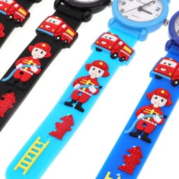 Cute Boy Girls Watches Kids Gifts Children Watch Little Kid Watch Silicone Quartz Fireman Sport Watches Kids Watches Boys
