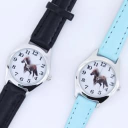 10 Colors Leather Cute Lovely Girl Ladies Women's Watch Children's Gifts Horse Quartz Student Kids Animal Wristwatch Boy Watches