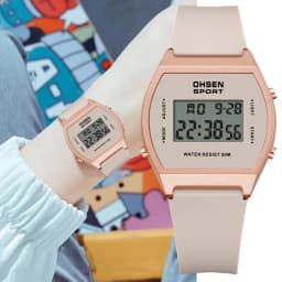 Original OHSEN Digital Quartz Children Boys Sport Watches 30M Waterproof Black Rubber Band Fashion LED Swimming Wristwatch Gift