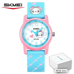 SKMEI Sports Kids Watches 50m Waterproof For Girls Boys Gift Cute Animal Clock Easy Read Children TPU Band Quartz Wristwatch