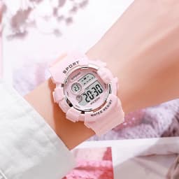 YIKAZE Kids Watches Fashion Luminous Waterproof Alarm Clock Watches Boys and Girls Student Smart Electronic Watch Gift