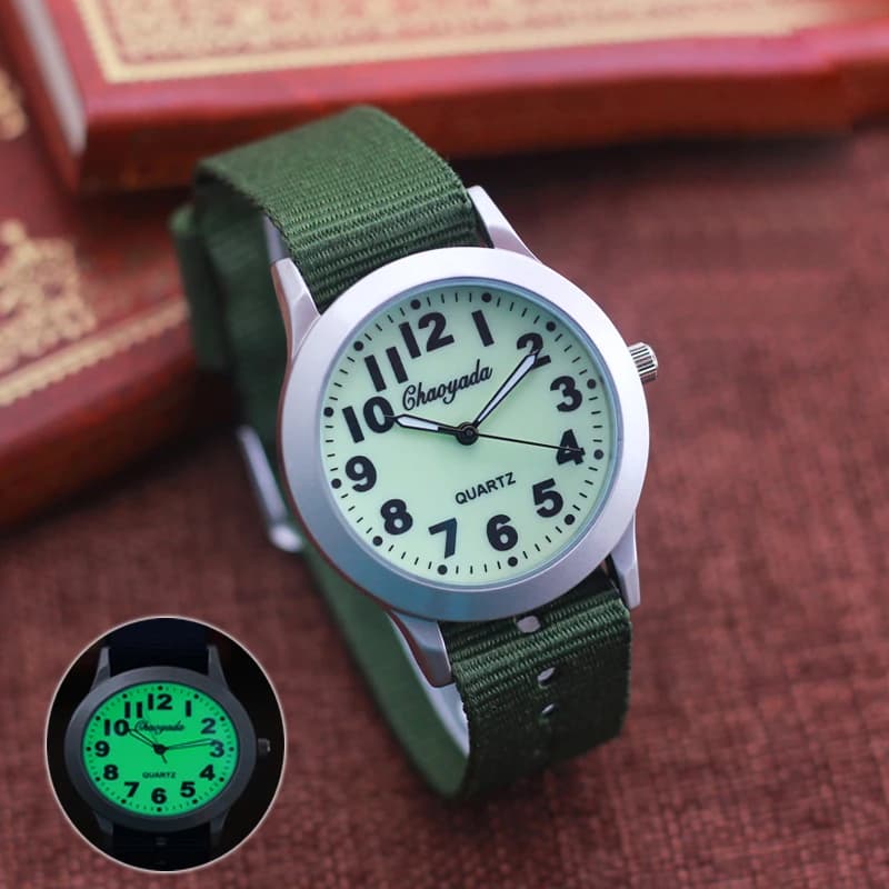 2026 CYD High Quality Boys Girls Outdoor Sport Quartz Wristwatches Students Learning Time Clock Fashion Luminous Canvas Watches