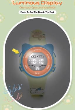Children Watch Waterproof Cartoon Digital Watch for Girls Boys Pink LCD Electronic Sport Kid Watches Alarm Clocks Gifts