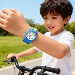 Chaoyada Fashion Boys Girls Little Cars Cartoon Strap Car Hands Personality Quartz Watches Students Kids Cool Gifts Watches