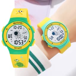 Skmei Kids Digital Watches Fashion TPU Strap Colorful Light LED Waterproof Children Boy Girl Sports Wristwatch with Alarm Clock