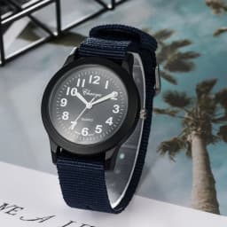 High Quality Children Boys Girls Digital Watch Quartz Wristwatches Students Exam Watches Nylon Strap for 5-12 Ages