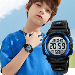 SKMEI 1266 Kid Wristwatch 50M Waterproof Watch Color Luminous Back Light Digital Clock Electronic Watch Alarm Date Week