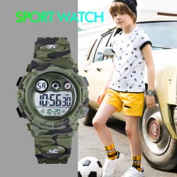 SKMEI 1547 Colorful LED+EL Lights relogio infantil Children's Sport Kids Watches Young And Energetic Dial Design 50M Waterproof