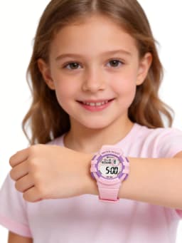 Pink Children Watches Digital Waterproof Sport Kids Wristwatch Alarm Stopwatch Electronic White Blue Girls Boys Watch Gifts