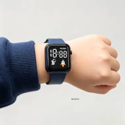 Fashion Student Watch Early-education Sports Electronic Wristwatch Silicone Strap LED Digital Watches for Kids Boys Girls Gifts