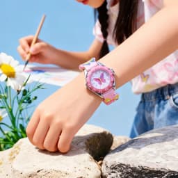 Children Boy Girl Learn Time Digital Quartz Watches Elementary School Student Cute Pink Butterfly Soft Strap Watches Kids Gifts