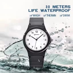 New Black Children Watch Silicone Strap Waterpoof Classic Analog Kids Wristwatch Men Women Waterproof Watches