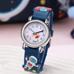 1/2pcs Cartoon 3D Kids Watches Astronaut Pattern Quartz Wristwatch Sports Electronic Watch for Boys Girls Gift Student Gifts