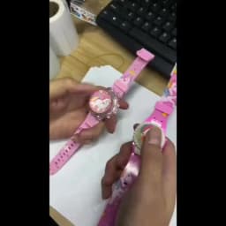 Fashion Flip Rotating Luminous Music Electronic Watch, Fashion Cartoon Cute Unicorn Watch, School Supplies Party Gift