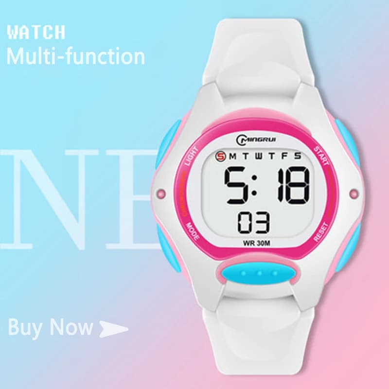 UTHAI CE13 Children's Watch Male Female Student Digital Watch Waterproof Sports LED Watch Waterproof Night Light Gift