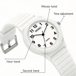 SKMEI 1419 Student Quartz Wristwatch 30M Waterproof Outdoor Sports Watch Fashion Casual Clock Daily Wearing Outfit Simple Watch