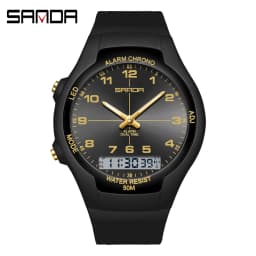 SANDA New 6320 Light Luxury Fashionable Student Quartz Watch Waterproof Simple Temperament Casual Electronic Women's Watch