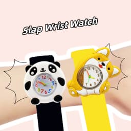 Cute Kids Slap Watches Cartoon 3D Animal Silicone Children Watches Student Clock Baby Kindergarten Prize Gifts