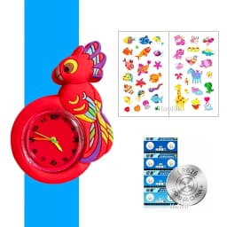 Cute Candy Color Children's Cartoon Watch Baby Study Time Toy Bracelet Kids Watches for Boys Girls Birthday Gift Clock