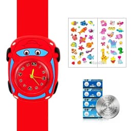 Cute Candy Color Children's Cartoon Watch Baby Study Time Toy Bracelet Kids Watches for Boys Girls Birthday Gift Clock