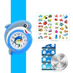 Cute Candy Color Children's Cartoon Watch Baby Study Time Toy Bracelet Kids Watches for Boys Girls Birthday Gift Clock