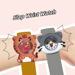 Cute Candy Color Children's Cartoon Watch Baby Study Time Toy Bracelet Kids Watches for Boys Girls Birthday Gift Clock