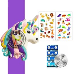 Cute Candy Color Children's Cartoon Watch Baby Study Time Toy Bracelet Kids Watches for Boys Girls Birthday Gift Clock