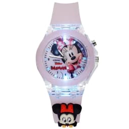 Disney Children's Fashion Cartoon Children's Watch with Colorful Lights Watch Cartoon Mickey Minnie Boys and Girls Fashion Watch