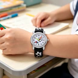 Kids Watches 3D Football Silicone Band Children Quartz Wristwatch Fashion Waterproof Sports Watch Clock for Boys Girls Students
