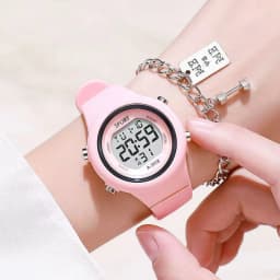 Kids Electronic Wristwatch Set LED Digital Sports Watch Waterproof Luminous Alarm Clock Fashion Clock for Boys Girls Students