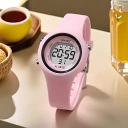 Kids Electronic Wristwatch Set LED Digital Sports Watch Waterproof Luminous Alarm Clock Fashion Clock for Boys Girls Students