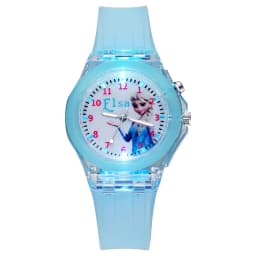 Cartoon Frozen Elsa Princess Fashion Children's Watch Boys and Girls Student Watch with Light Can Be Illuminated at Any Time Fas