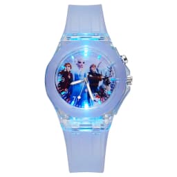 Cartoon Frozen Elsa Princess Fashion Children's Watch Boys and Girls Student Watch with Light Can Be Illuminated at Any Time Fas
