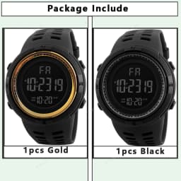 Men's Sports Watches Military Electronic Watch Outdoor Multifunction LED Digital Wristwatch Clock for Man Kids Boy Student Teen
