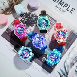 Fashion Luminous Children's Watch Cartoon Sports Kids Quartz Watches Silicone Strap Simple Casual Boys Girls Clock Gift Reloj