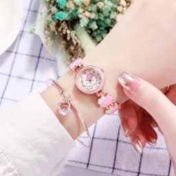 women Watch Hello Kitty Watch Female Student Sweet Bow Girl friends Gift High quality women's quartz watches
