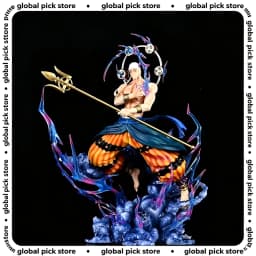 New One Piece Enel Gk Action Figure Led Light Up Three Head Sculpt Collectible Model Figurine Ornament Adult Desktop Ornament