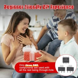 DIY Rose Soldering Practice Kit LED Flower Electronics Project with Acrylic Case Flashing Light Built-in Music Assembly Kits