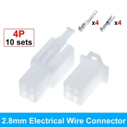 10set 2.8mm 2/3/4/6/9 Pin Automotive 2.8 Electrical Wire Connector Male Female Terminal-Block Cable Plug Kits