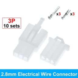 10set 2.8mm 2/3/4/6/9 Pin Automotive 2.8 Electrical Wire Connector Male Female Terminal-Block Cable Plug Kits