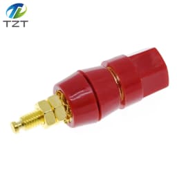 TZT 1pair(black+red) Red Black Connector Amplifier Binding Post Banana Speaker Plug Jack Adapter Socket