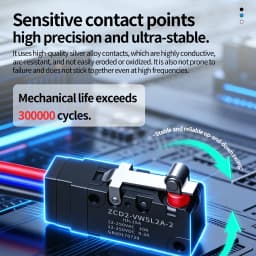 ZHICAN ZCD2-VW IP67 Waterproof Micro Switch NO NC Wired Limit Switch 2 Wire 3 Wire Forklift Automotive