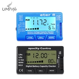 Comprobador De Capacidad De Batería Digital LCD CellMeter RC CellMeter7/CellMeter8 2-8S 4-8S Servo LiPo Li-Lon NiMH Probador De